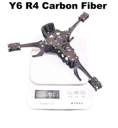 Y6R4 4inch FPV Drone Frame Kit Carbon Fiber Racing Drone Quadcopter Freestyle INAV Beatflight F722 Ardupilot Flight Control