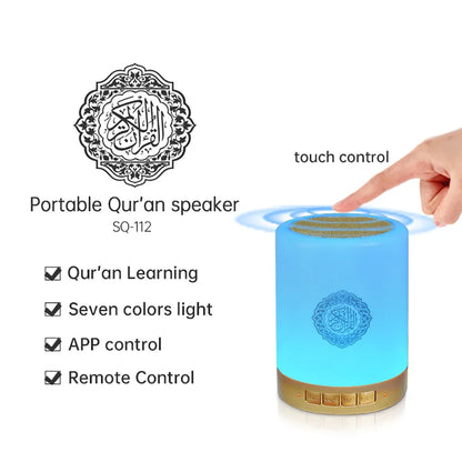 Quran Azan Islamic Muslim Koran Arab Ramadan Wireless Bluetooth Speaker Portable Bright Night Light Holy Lamp Arabic Islam Sound