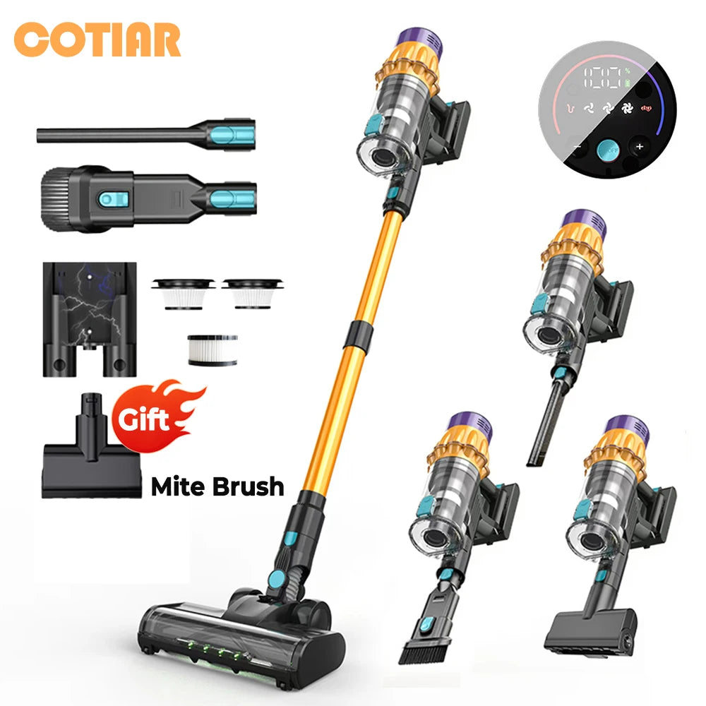 COTIAR V22 Cordless Vacuum Cleaner 650W 55000PA Home Appliance Handheld Vacuum Cleaner Cleaning Supplies Removable Battery