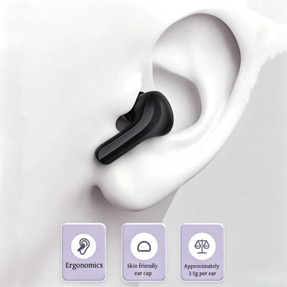 Transparent TWS Bluetooth Earphones Soft Silicone In-ear Design Wireless Sports Gaming Earbuds HiFi Stereo Audio LED Display
