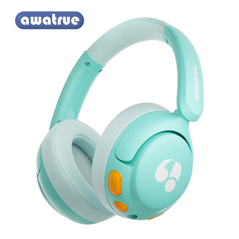 Awatrue Kids Bluetooth 5.4 Headphone 85dBA Safe Volume Lightweight Wireless Over-Ear Headsets for IPad/YOTO Player/Tablet/School