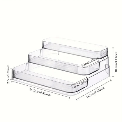 Perfume Storage Box-Cosmetic Storage Box, Sturdy Transparent Rack, Suitable for Kitchen and Bathroom Countertop Cabinet Storage