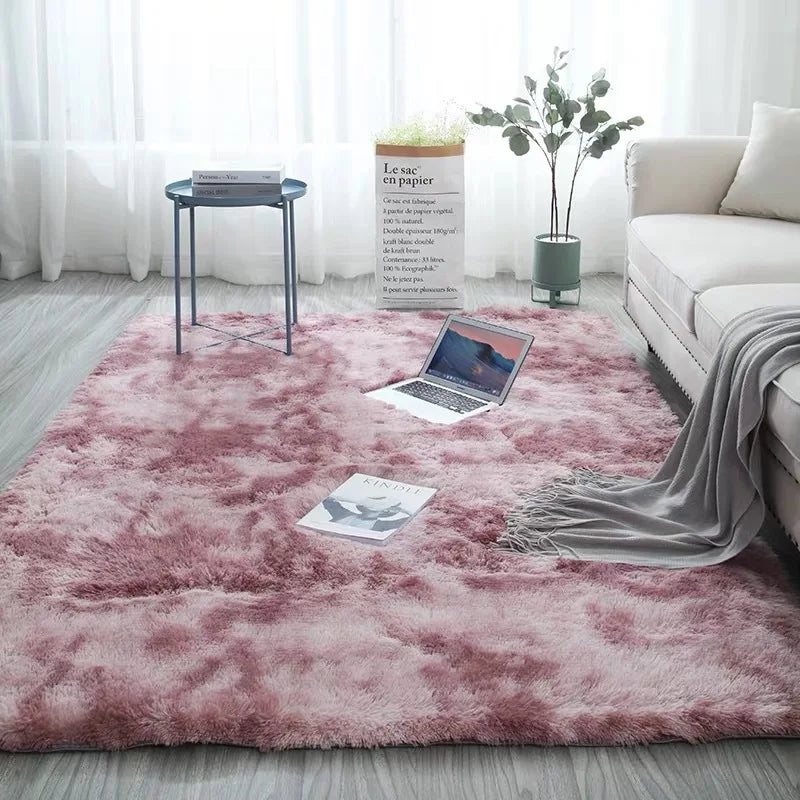 Fluffy Carpets For Living Room Nordic Lounge Rug Houses and Plush Kids Bedroom Bed Down Bedside Carpet Home Decor Furry Mat