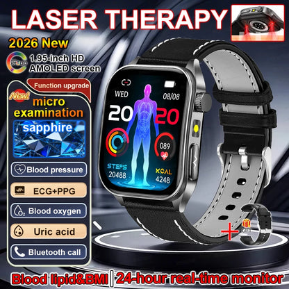 2026 New Smart Watch laser therapy health conditioning Blood oxygen