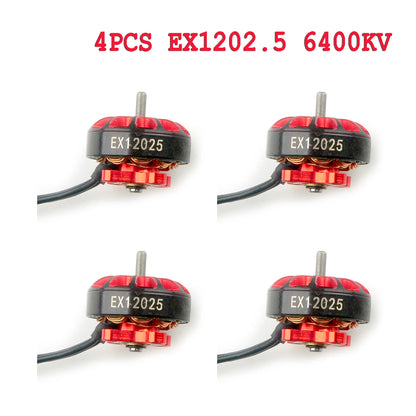 HappyModel 3inch Crux3 Toothpick Frame FPV Kit EX1202.5 6400KV Brushless Motor with Gemfan 3018 Propeller Combo for RC FPV Drone