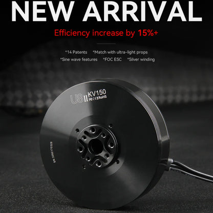 T-MOTOR U8 II KV85 Brushless motor Industry Waterproof UAV Motor with 7.1kg Max Thrust For UAV Helicopter Multirotor RC Drone