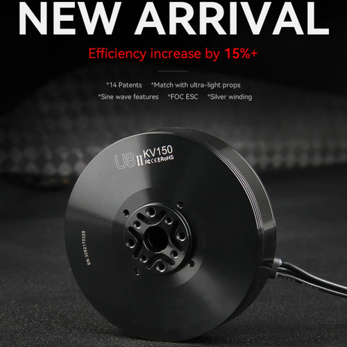 T-MOTOR U8 II KV85 Brushless motor Industry Waterproof UAV Motor with 7.1kg Max Thrust For UAV Helicopter Multirotor RC Drone