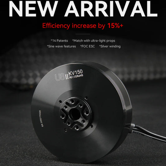 T-MOTOR U8 II KV85 Brushless motor Industry Waterproof UAV Motor with 7.1kg Max Thrust For UAV Helicopter Multirotor RC Drone