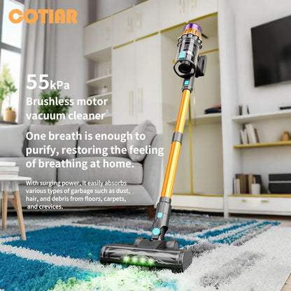 COTIAR V22 Cordless Vacuum Cleaner 650W 55000PA Home Appliance Handheld Vacuum Cleaner Cleaning Supplies Removable Battery