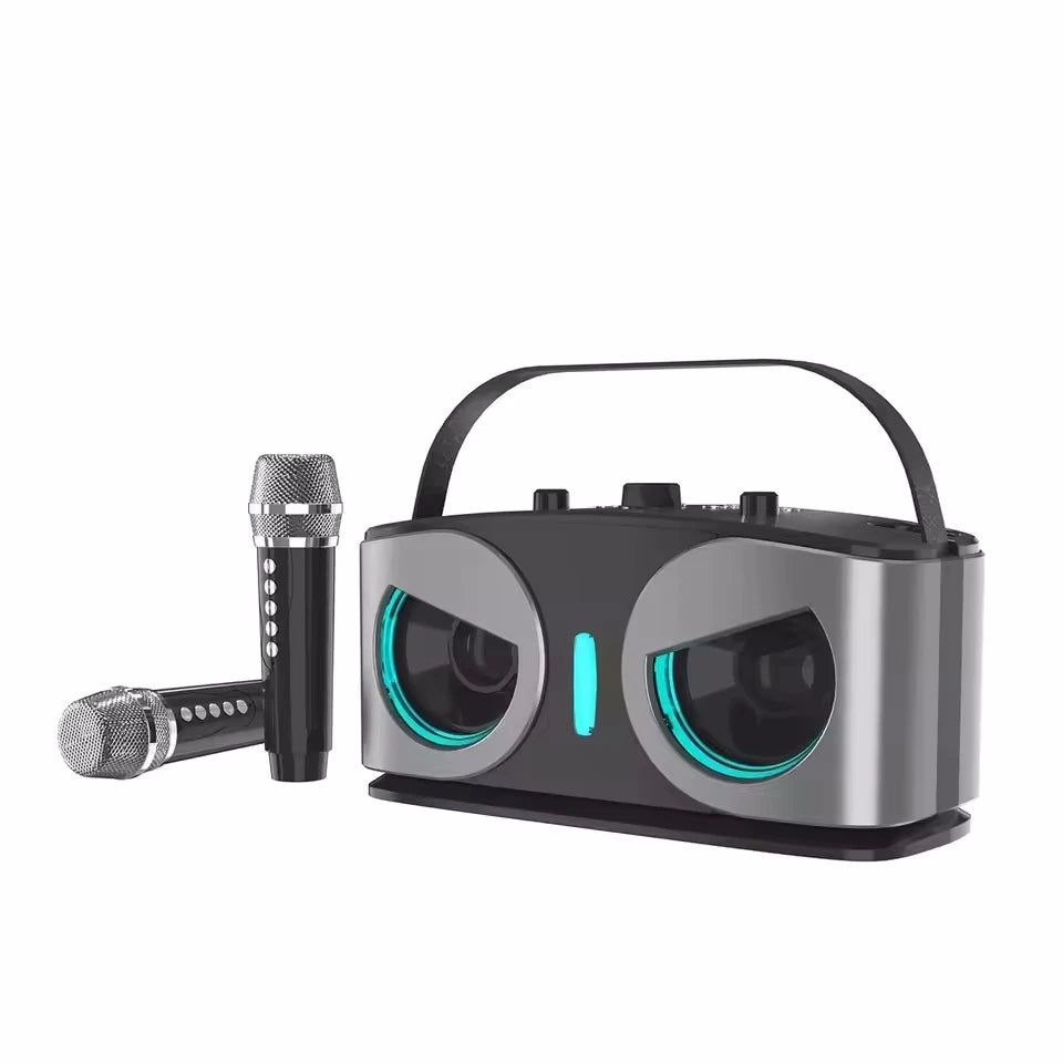 Karaoke Wireless Portable Bluetooth Speaker With Microphone Subwoofer Machine Powerful Sound Box Music Caixa De Som Audio Bocina