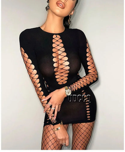 HOT Sexy Lingerie Babydoll baby doll minidress long sleeve Underwear Sleepwear Best Nightgown toy Sleepwear garment hot dress