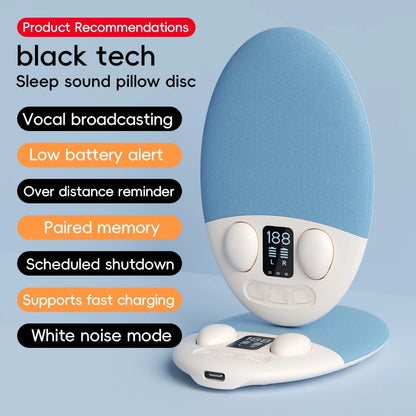 HaaYot World's First 2-in-1 Sleep Earphones & Pillow Speaker,Bluetooth 6.0,Sleeping Heaset Skin-Friendly for Side Sleepers