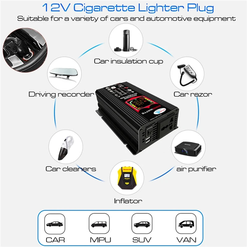 110/220V Solar Power System 18W Solar Panel Battery Charge 30A Controller 6000W 12V 220V Inverter Complete Power Generation Kit