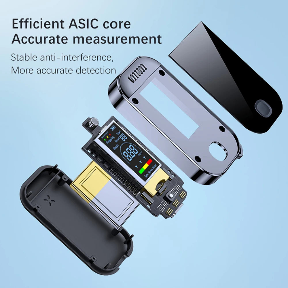 With LCD Display USB Rechargeable NEW Digital Breath Alcohol Tester Professional Breathalyzer Electronic Alcohol Tester Keychain