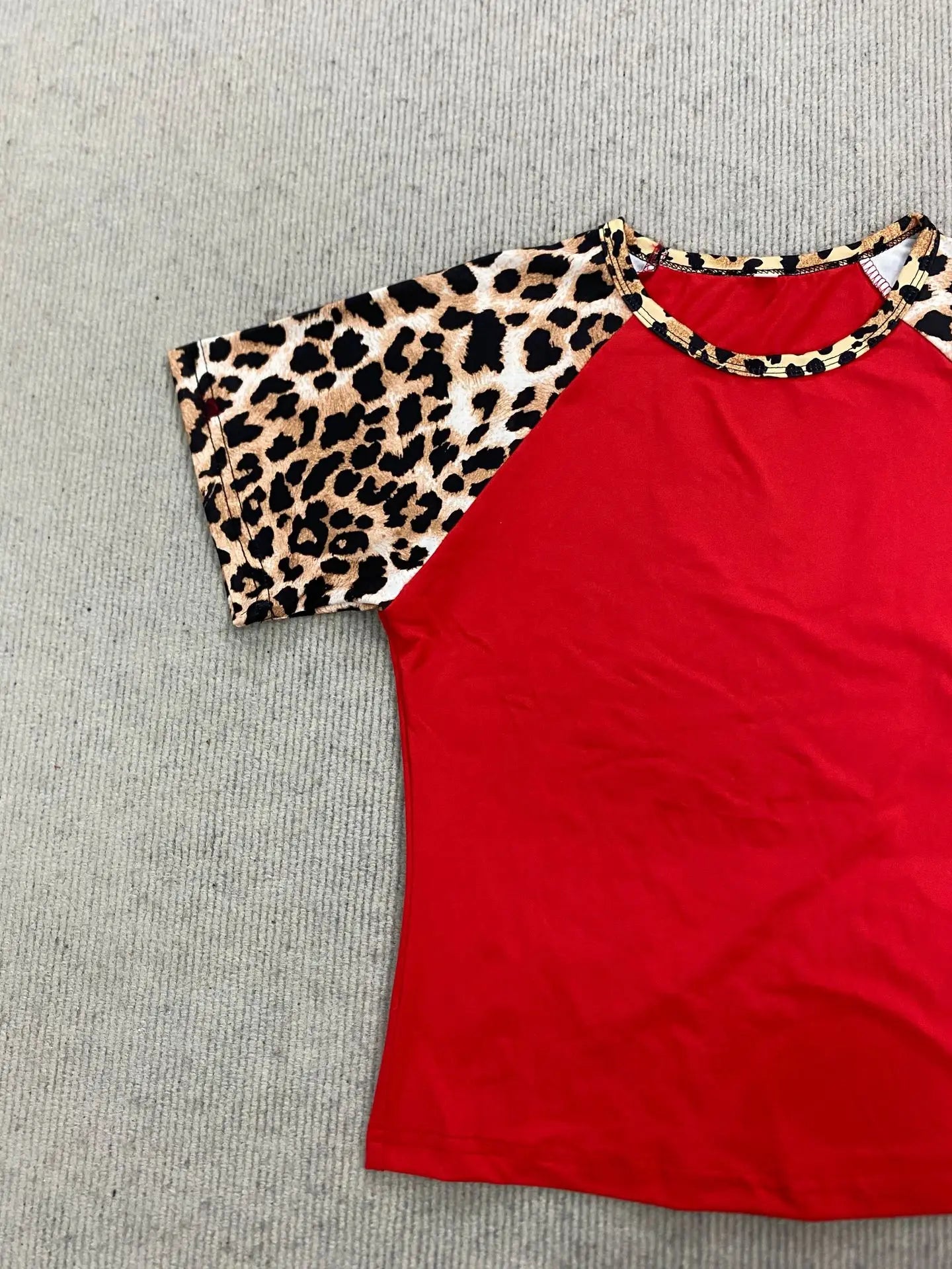 2026 summer new American retro leopard print patchwork short sleeved shorts set Y2K punk street fashion trend casual spicy girl