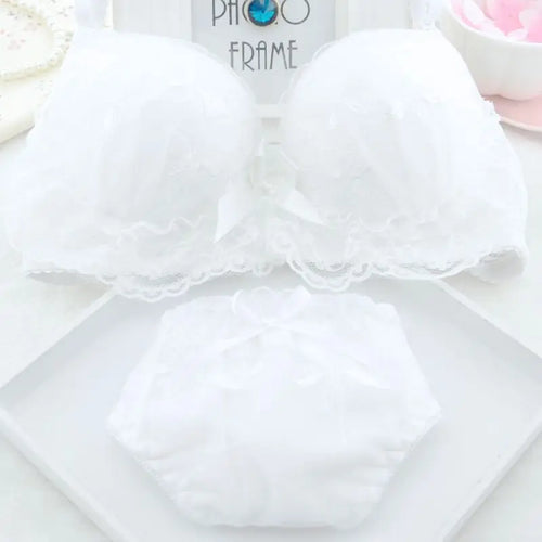 ropa de mujer Bra Set Sexy Lingerie Low Waist Cute Panties Female Bralette Brassiere Soft Wirefree laides Underwear Sets