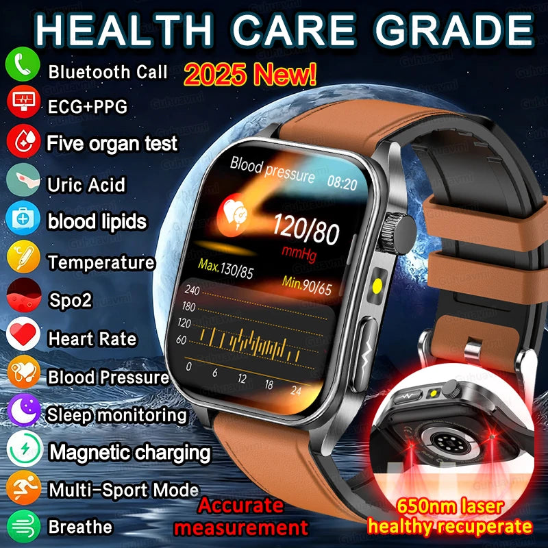 2026 New Smart Watch laser therapy health conditioning Blood oxygen
