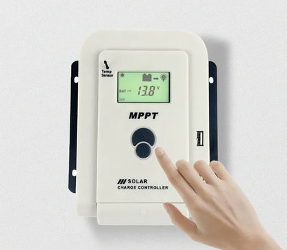 MPPT Solar Charge Controller 10A20A30A40A50A60A Smart LCD Charging 12V24V Auto Photovoltaic Controller Bluetooth