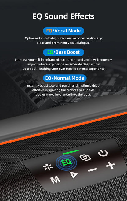 ZEALOT ZE41 250W Bluetooth Subwoofer | 48000mAh Long-Lasting Battery, RGB Lights, OTG Recording, Smart APP Control