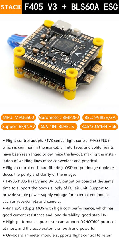 Mark4 V2 10inch FPV Frame Combo Set F405 V3S FC 60A 4-in-1 ESC 3115 900KV Motor Propeller ELRS for RC FPV Freestyle Racing Drone