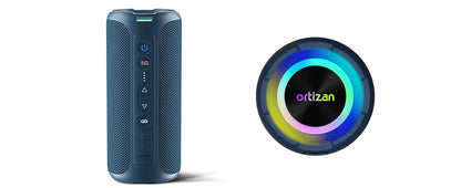 Ortizan Wireless Bluetooth Speaker with 40W HD Sound and Bass, IPX7 Waterproof,30H Playtime, Bluetooth 5.3, Handsfree, TF/AUX in