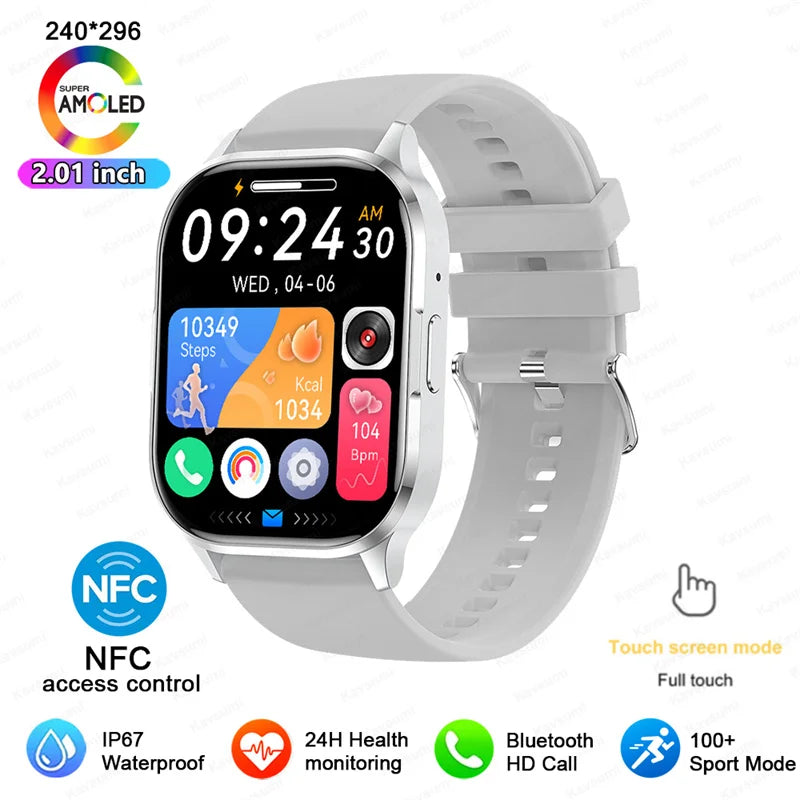 Ultra Thin Smart Watch Man Women Screen Always Display Time Sports
