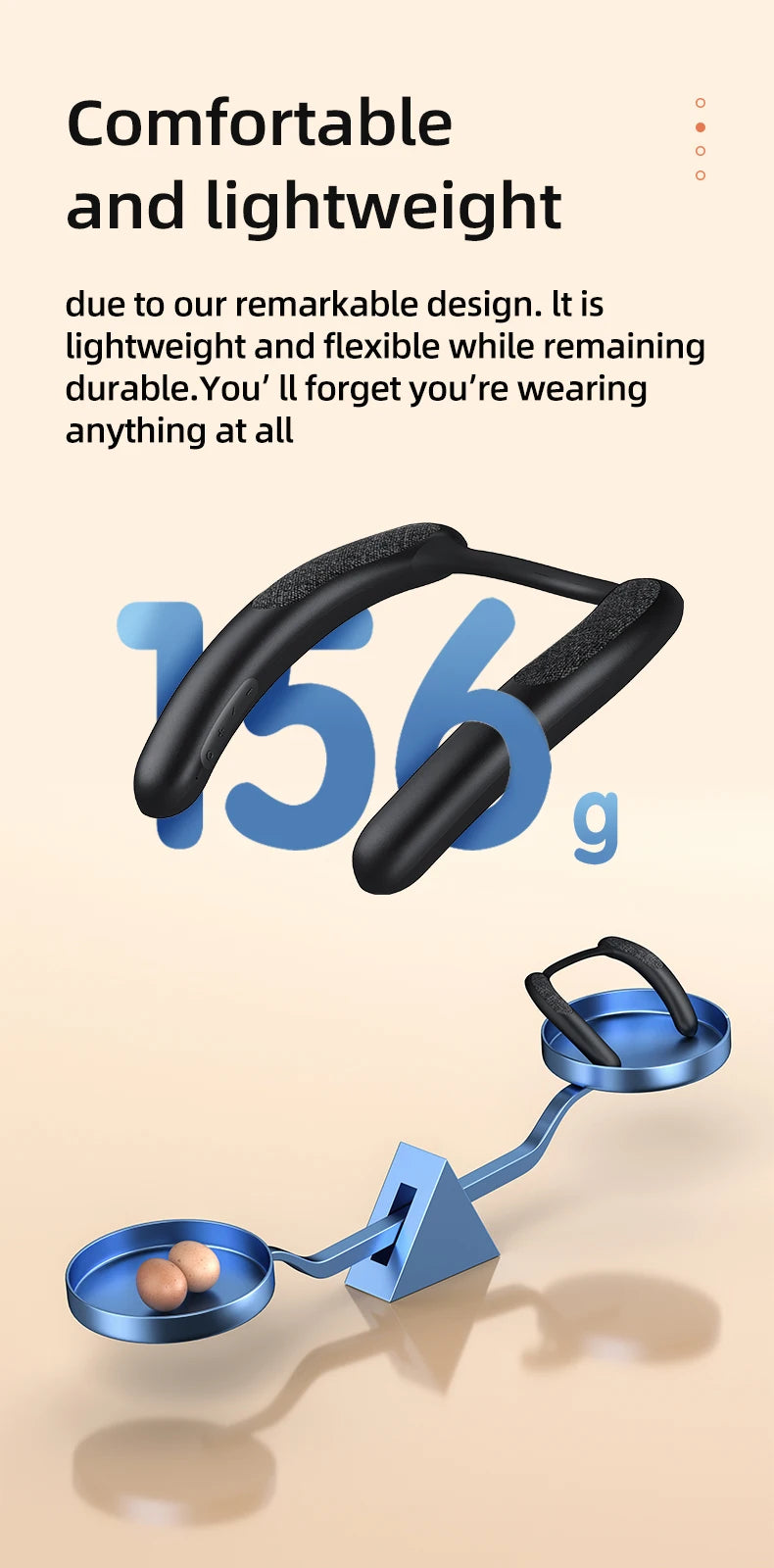 Rockmia EBS-910 New Wearable Wireless Neckband Speaker Bluetooth 5.3 AAC Code True Wireless Stereo Music Box TF Card Slot Type C