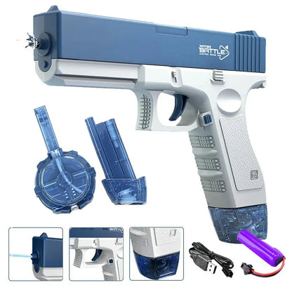 43cm Electric Water Guns for Adults Powerful Squirt Automatic Water Suction Water Blasters Outdoor Beach Toy for Boys Kids Gift
