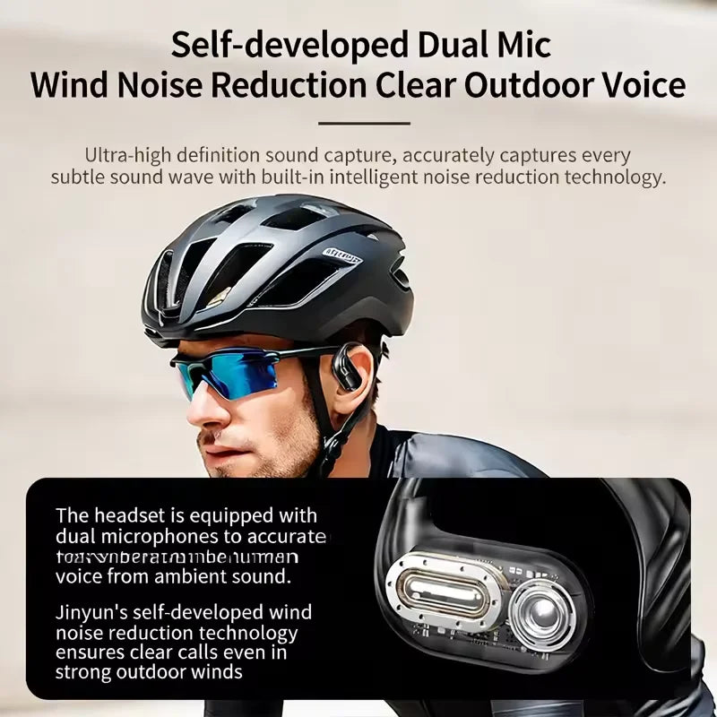 New Wireless Headphones Bluetooth 5.4 Earphones True with Mic Button Control Noise Reduction Sports Earhooks Waterproof Headset