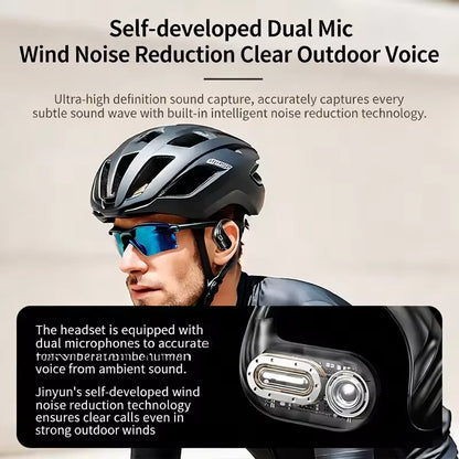 New Wireless Headphones Bluetooth 5.4 Earphones True with Mic Button Control Noise Reduction Sports Earhooks Waterproof Headset