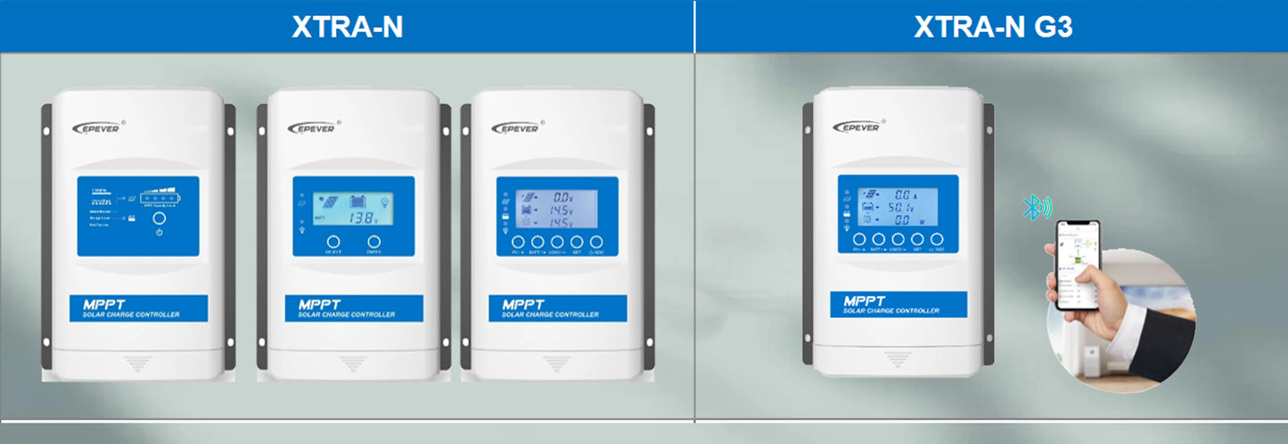 EPEVER XTRA4215NG3BLE XTRA4210G3 Without BLE 40A MPPT Solar Charge Controller Battery 12V 24V Max PV Input 150V