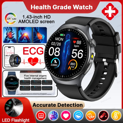 Health Check Body Temperature BT Call Sports Smart Watches For Men 2026