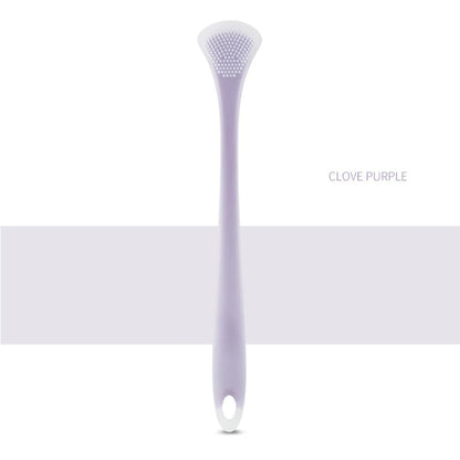 Tongue Cleaning Brush Soft Silicone Tongue Cleaning Tool Double Side Cleaning Massage Tongue Scraper Oral Health Care Tool