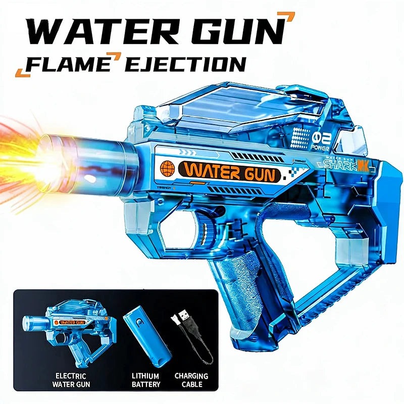 Electric Water Gun Toy Kids Water Squirt Gun High-speed Powerful Shooting Water Gun Toys Outdoor Beach Swim Pool Shooting Game