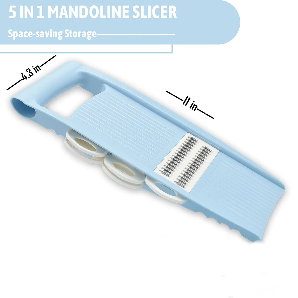 5 in 1 Mandoline Slicer for Kitchen Vegetable Slicer Multi Blade Potato Chip, Veggie Slicer, Vegetable Cutter,