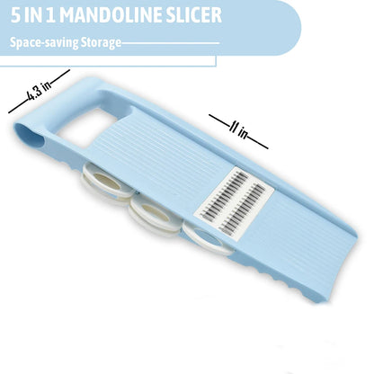 5 in 1 Mandoline Slicer for Kitchen Vegetable Slicer Multi Blade Potato Chip, Veggie Slicer, Vegetable Cutter,
