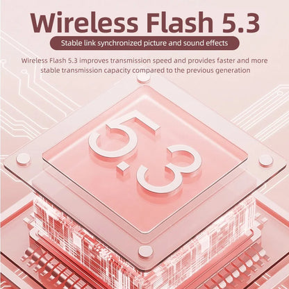 K520 Wireless Earbuds Rotatable Love Heart Charging Case Low Latency Gaming Bluetooth Headphones Stereo In Ear Earphones