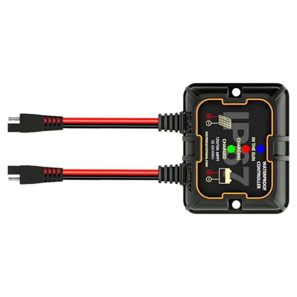IP67 Waterproof For MPPT Solar Charge Controller 10A 12V For Lithium Batteries Solar Panel Charging Controller