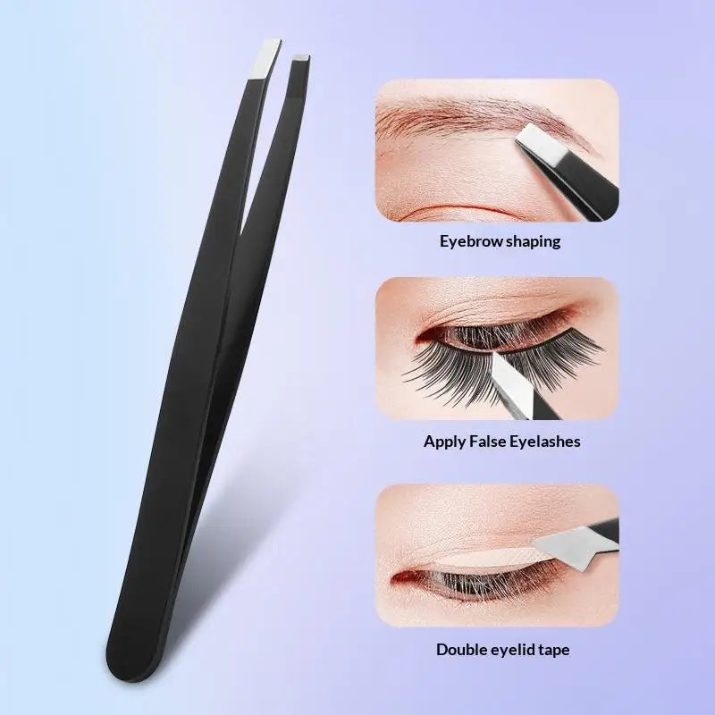 1/2Pcs Professional Grooming Eyebrow Tweezers Set Fine Hair Removal Splinter Remover for Salon Home Beauty Use