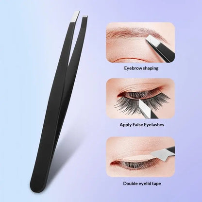 1/2Pcs Professional Grooming Eyebrow Tweezers Set Fine Hair Removal Splinter Remover for Salon Home Beauty Use