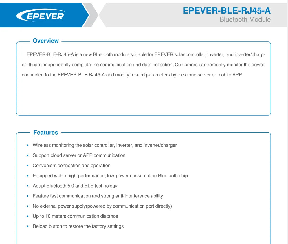 EPEVER DR3210N-DDS 30A MPPT Solar Charge Controller Battery Voltage 12V 24V Max PV Input 100V