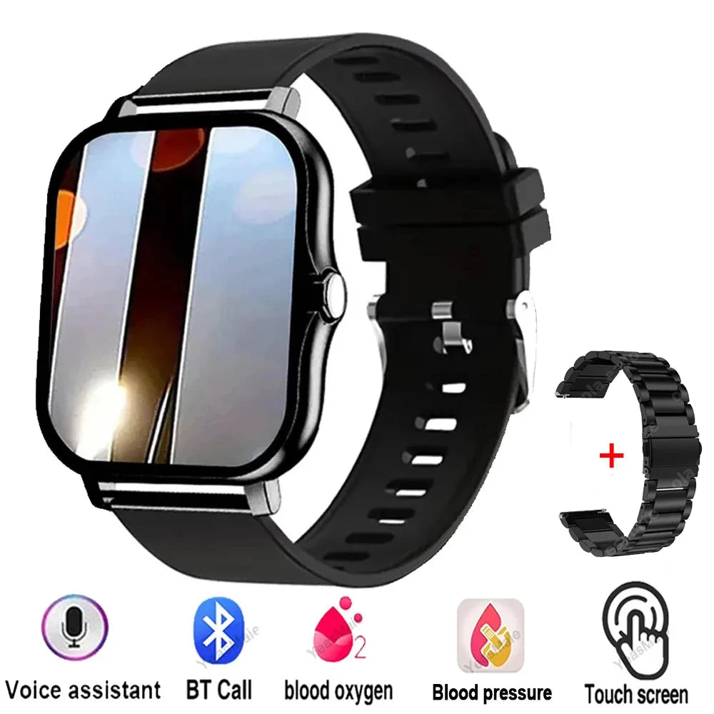 Android/IOS Phone Wireless Call AI Voice Assistant Multi Sport Modes Watch Waterproof Men Women Gift