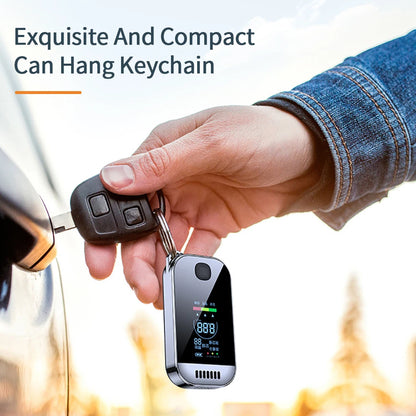 With LCD Display USB Rechargeable NEW Digital Breath Alcohol Tester Professional Breathalyzer Electronic Alcohol Tester Keychain