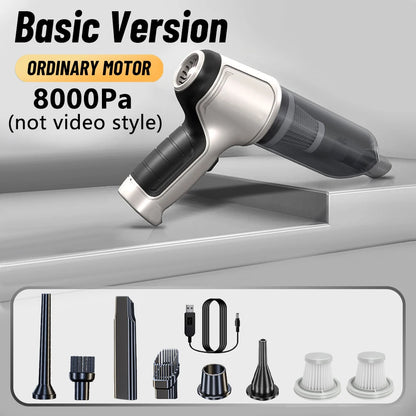 95000PA Home Appliance Car Vacuum Cleaner Wireless Handheld Car Vacuum Vacuuming And Blow 2 IN 1 Portable Strong Suction Cleaner