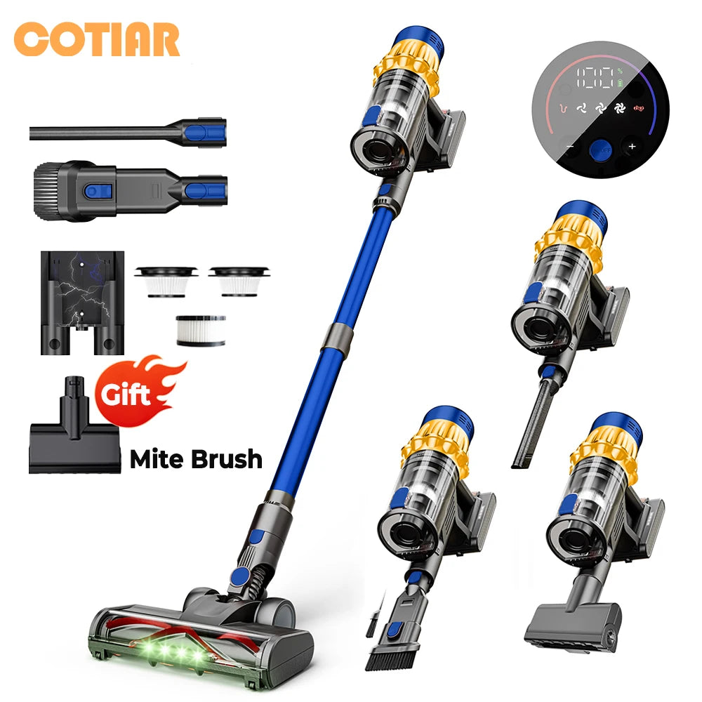 COTIAR V22 Cordless Vacuum Cleaner 650W 55000PA Home Appliance Handheld Vacuum Cleaner Cleaning Supplies Removable Battery
