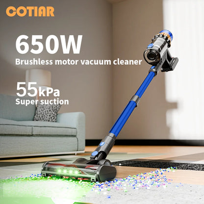 COTIAR V22 Cordless Vacuum Cleaner 650W 55000PA Home Appliance Handheld Vacuum Cleaner Cleaning Supplies Removable Battery