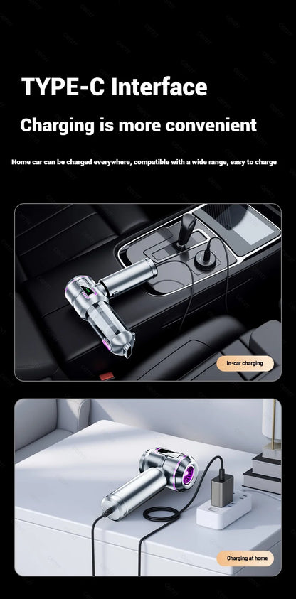 Car Vacuum Cleaner 998000PA Cordless Powerful Portable Mini Car Vacuum Cleaner for Home Handheld Blower Car Cleaner