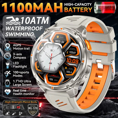 10ATM Waterproof Military Grade Sports Outdoor Smartwatches