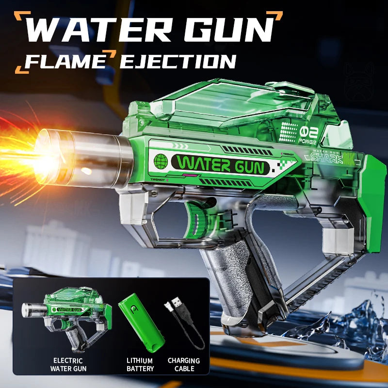 Electric Water Gun Toy Kids Water Squirt Gun High-speed Powerful Shooting Water Gun Toys Outdoor Beach Swim Pool Shooting Game