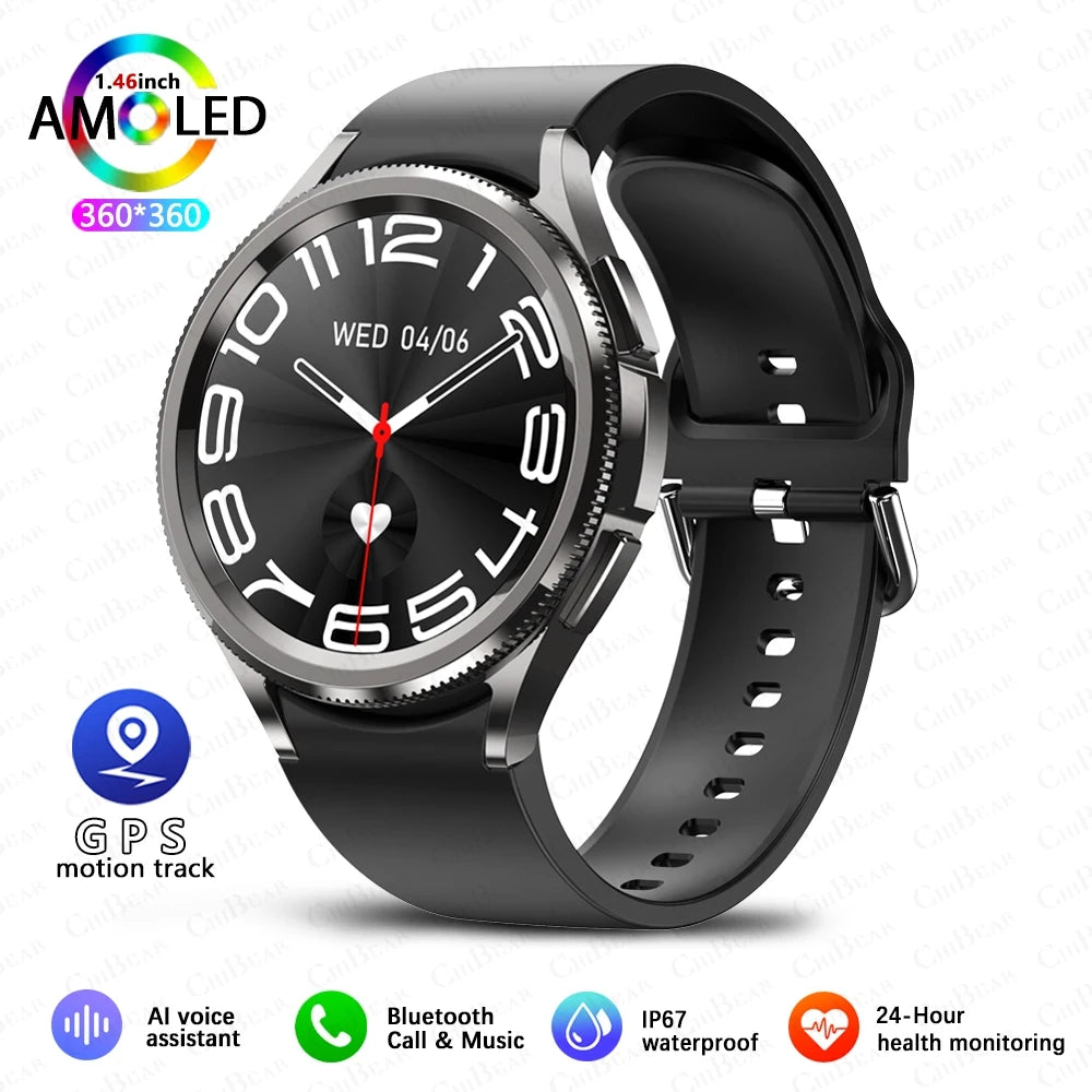 Men's Outdoor Sports 100+ Sport Modes IP68 Waterproof Watch AMOELD HD Screen Smartwatch